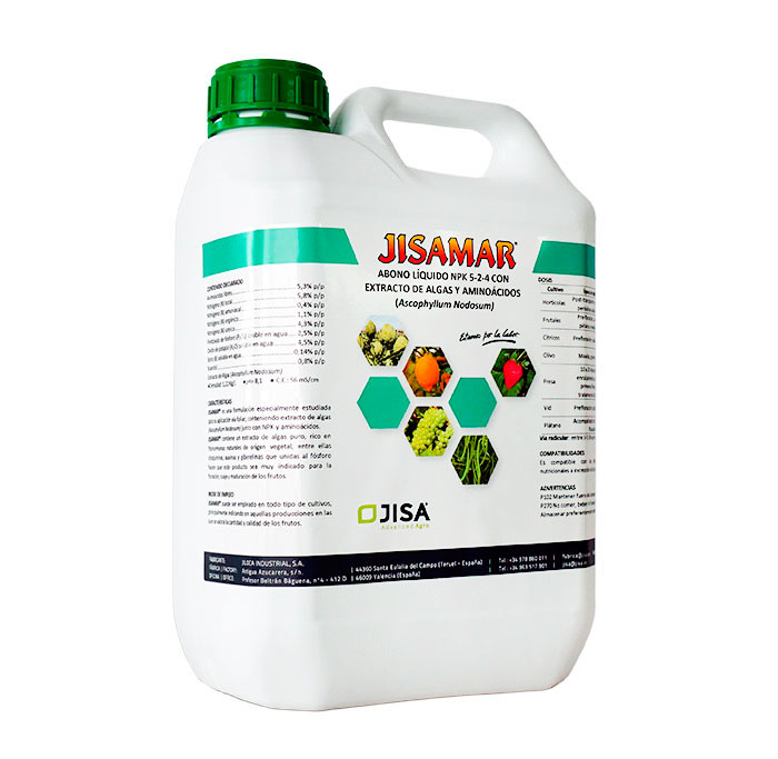 Invigorating agricultural biostimulant based on algae Jisamar