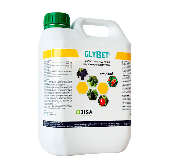 Bioestimulante agrícola con efecto osmoprotector Glybet Bioestimulante agrícola con efecto osmoprotector Glybet