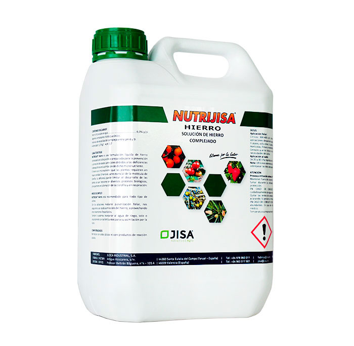 Corrector de carencia a base de hierro complejado Nutrijisa Hierro Corrector de carencia a base de hierro complejado Nutrijisa Hierro