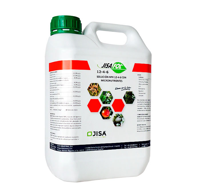 Fertilizante líquido NPK rico en nitrógeno Jisafol-12-4-6 Fertilizante líquido NPK rico en nitrógeno Jisafol-12-4-6