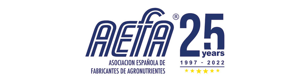 Logotipo del 25 aniversario de la Asociación AEFA
