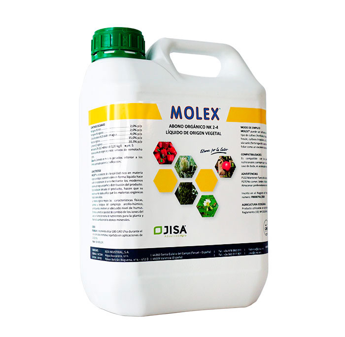 Materia orgánica ecológica de origen vegetal Molex Materia orgánica ecológica de origen vegetal Molex